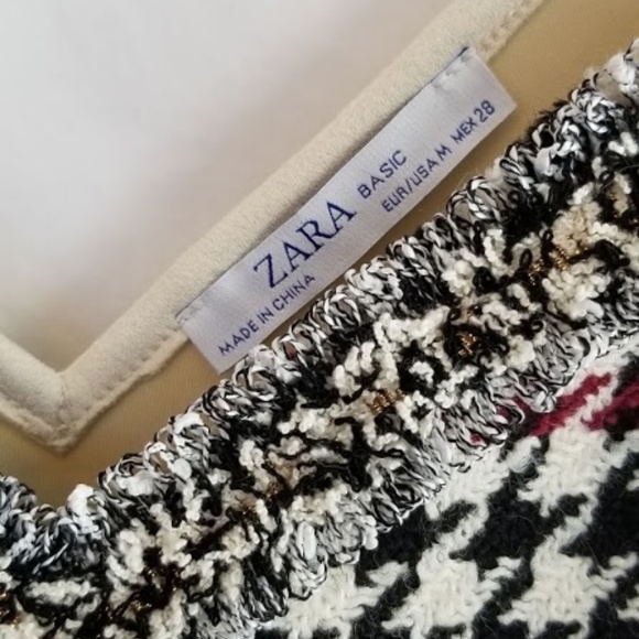 ZARA Houndstooth Cami, Sz M (NWOT) - Picture 4 of 6